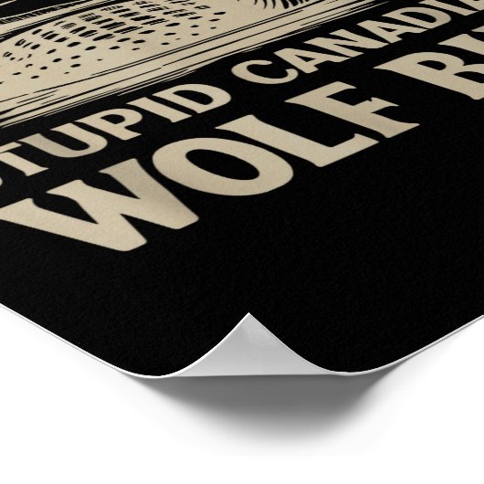 Funny Loon Bird, Stud Canadian Wolf Bird Humor Quo ポスター (角)