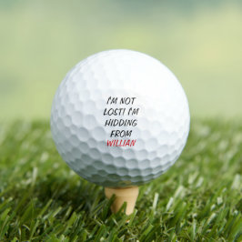 Funny Lost Ball Custom Name Golf Ball ゴルフボール