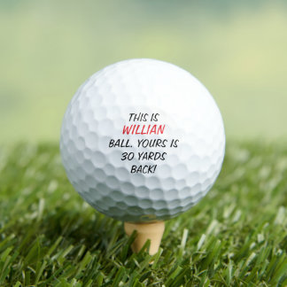 Funny Lost Ball Custom Name Golf Ball ゴルフボール