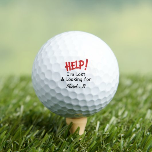 Funny Lost Ball Custom Name Golf Ball ゴルフボール (インサイチュ 木)