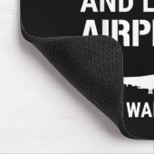 Funny Lot I Don't Always Stop And Look At Airplane マウスパッド (コーナー)