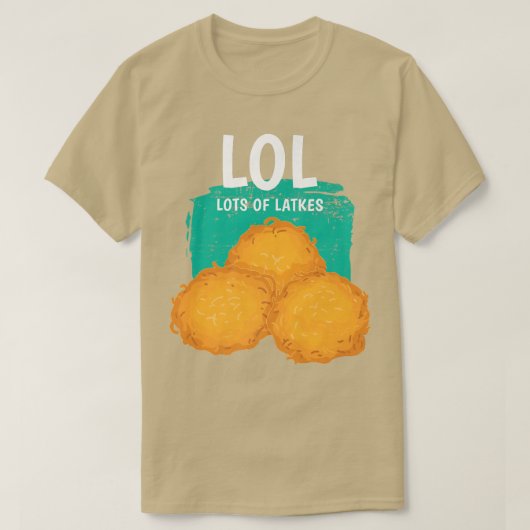 Funny Lots Of Latkes Traditional Jewish Hanukkah Tシャツ (デザイン正面)