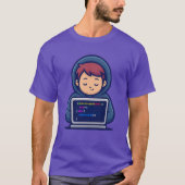 Funny Love Code – Programmer T-Shirt Tシャツ (正面)