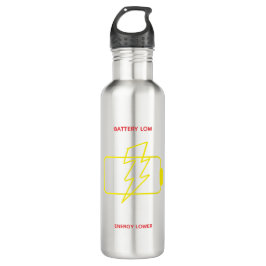Funny Low Battery Stainless Steel Bottle ウォーターボトル