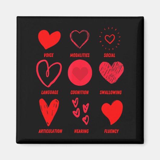 Funny Lsp Speech Language Pathologist Valentines  マグネット (正面)