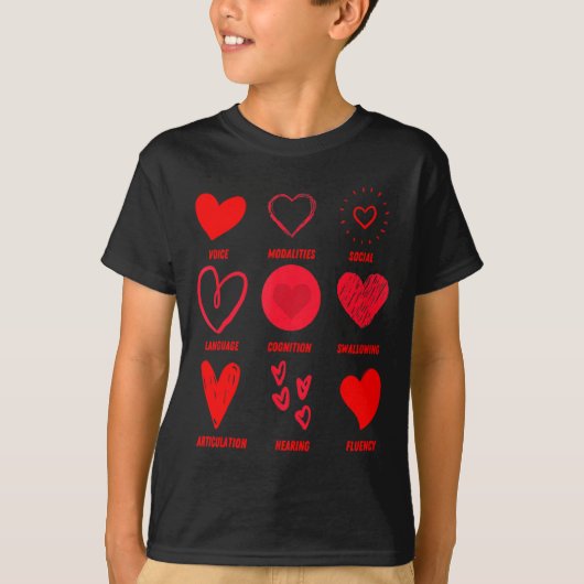 Funny Lsp Speech Language Pathologist Valentines  Tシャツ (正面)