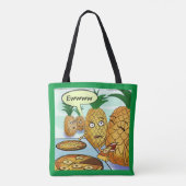 Funny LTCartoons Pineapple Pizza Comic  トートバッグ (裏面)