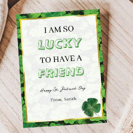 Funny Lucky Friend St. Patrick’s Day Greeting Card シーズンカード
