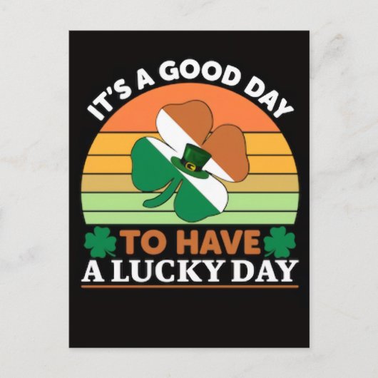 Funny Lucky Goose St Patricks Day Design ポストカード (正面)