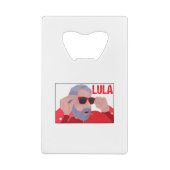 Funny Lula Meme with Sunglasses クレジットカード栓抜き (裏面)
