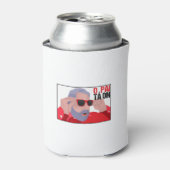 Funny Lula Meme with Sunglasses 缶クーラー (缶正面)