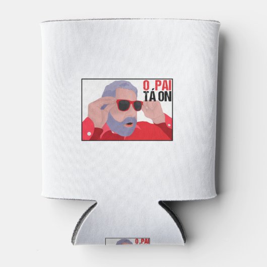 Funny Lula Meme with Sunglasses 缶クーラー (正面)