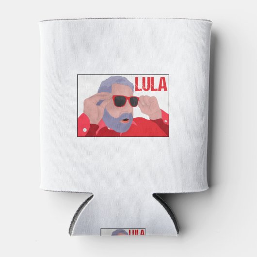 Funny Lula Meme with Sunglasses 缶クーラー (正面)