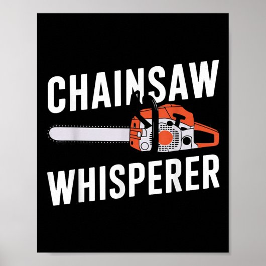 Funny Lumberjack Art Men Women Chainsaw Tree Logge ポスター (正面)