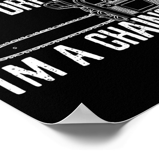 Funny Lumberjack I Don't Snore I Dream I'm A Chain ポスター (角)