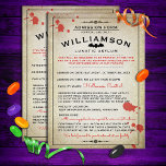 Funny Lunatic Asylum Halloween Party Invitations 招待状<br><div class="desc">Personalize all the details on these "lunatic asylum admission"  Halloween party invitations for a one-of-a-kind party announcement!</div>