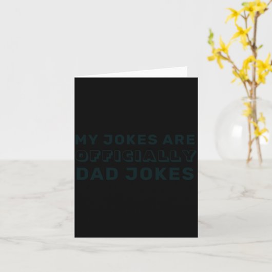 Funny Ly New Dad Daddy Jokes Fathers Day カード (黄色い花)