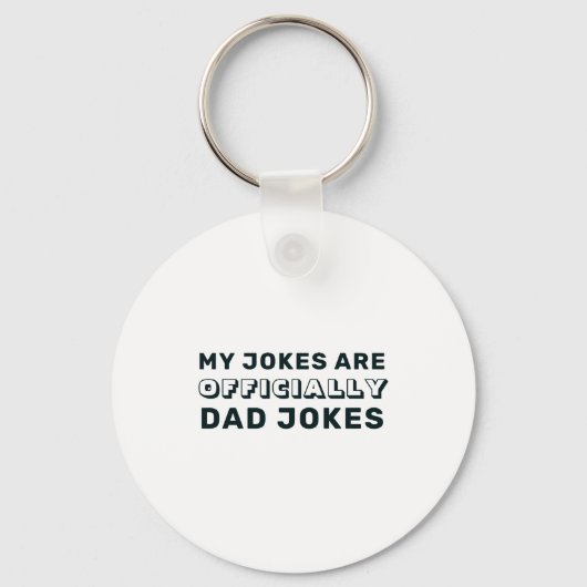 Funny Ly New Dad Daddy Jokes Fathers Day キーホルダー (正面)