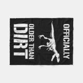 Funny Ly Older Than Dirt Birthday Novelty  フリースブランケット (正面(横))