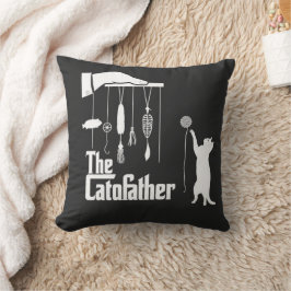 Funny Mafia Cat Parody Graphic Tee クッション