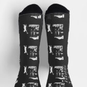 Funny Mafia Cat Parody Graphic Tee ソックス (上部)