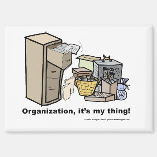 Funny magnet about organization マグネット
