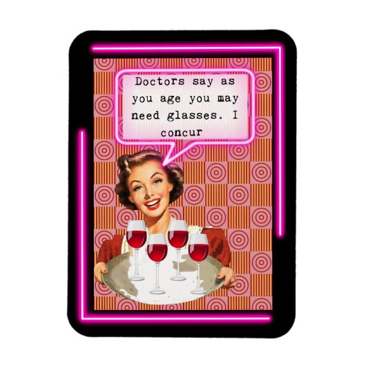 Funny Magnet Best Friend Gift "Glasses" マグネット (縦)