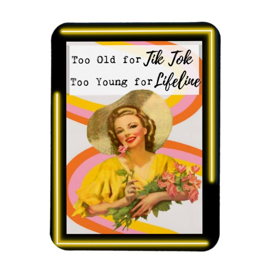 Funny Magnet Best Friend Gift "Tik Tok" マグネット (縦)