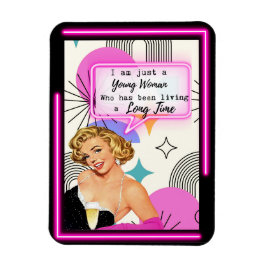Funny Magnet Best Friend Gift "Young Girl" マグネット