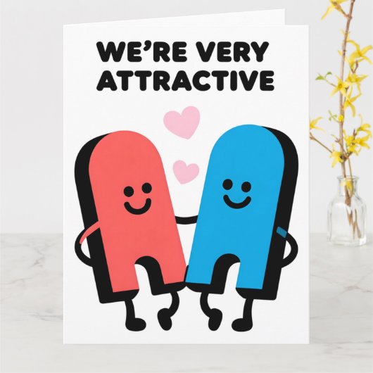 Funny Magnet Love Valentine Greeting Card カード (黄色い花)