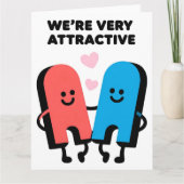 Funny Magnet Love Valentine Greeting Card カード (正面)