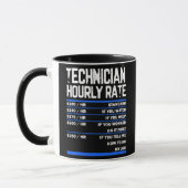 Funny Maintenance Technician for Techy Person Men マグカップ (左)
