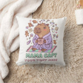 Funny Mama Capy Mother's Day Tired Mom Gift クッション (ブランケット)