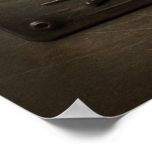 Funny Man Cave Duct Tape Fix It Poster Wall Art ポスター (角)