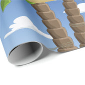 Funny Man Relaxing in Beach Hammock ラッピングペーパー (ロールコーナー)