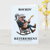 Funny Man Retirement カード (黄色い花)