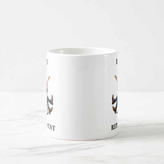 Funny Man Retirement コーヒーマグカップ (中央)