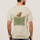 Funny Man Running Bison American Buffalo T-Shirt Tシャツ (裏面)