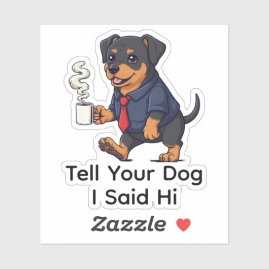 Funny Manchester Terrier Dog Business Suit Coffee シール (シート)