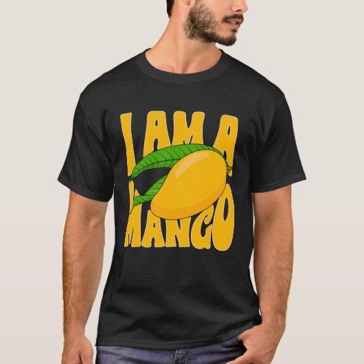 Funny Mango Fruit I am A Mango 1 Tシャツ (正面)
