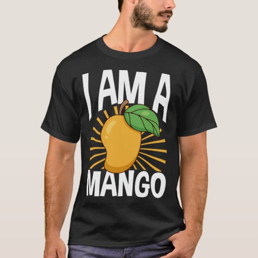 Funny Mango Fruit I am A Mango Tシャツ (正面)