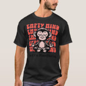 Funny Manifesting Monkey, Beginner Yoga Meditation Tシャツ (正面)
