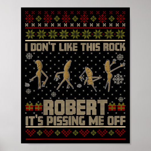 Funny Marcus The Worm I Don't Like This Rock Ugly  ポスター (正面)