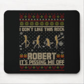 Funny Marcus The Worm I Don't Like This Rock Ugly  マウスパッド (正面)