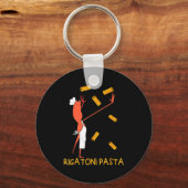 Funny Marcus The Worm Rigatoni Pasta  キーホルダー (正面)