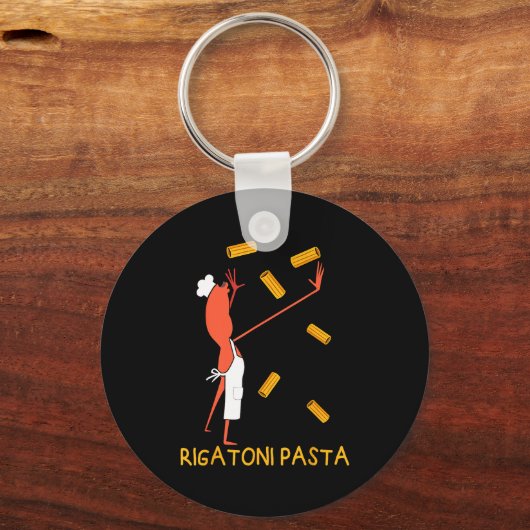 Funny Marcus The Worm Rigatoni Pasta  キーホルダー (正面)