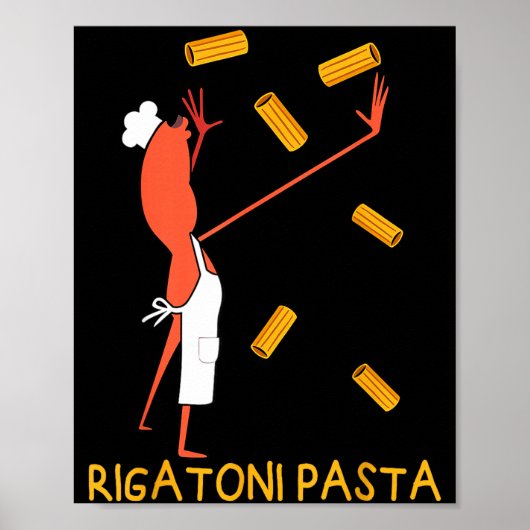 Funny Marcus The Worm Rigatoni Pasta  ポスター (正面)