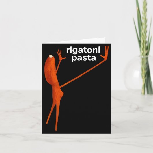 Funny Marcus The Worm Rigatoni Pasta Viral Meme  カード (正面)