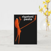 Funny Marcus The Worm Rigatoni Pasta Viral Meme  カード (黄色い花)