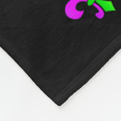 Funny Mardi Gras Bourbon Street , New Orleans Drin フリースブランケット (角)